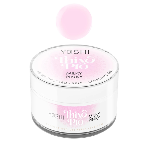 Yoshi Żel Samopoziomujący Thixo PRO Gel UV LED Milky Pinky 50ml