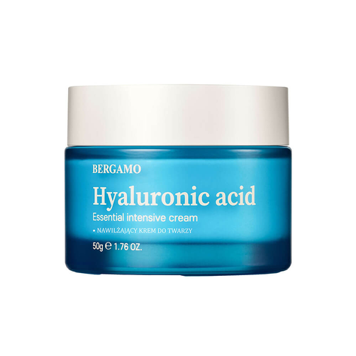Bergamo Hyaluronic Acid Nawilżający Krem do Twarzy z Kwasem Hialuronowym 50g