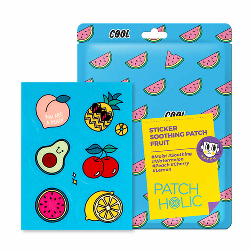 Patch Holic Sticker Soothing Patch Fruit Łagodzące Płatki Hydrożelowe