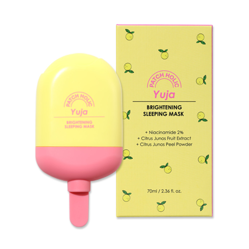 Patch Holic Yuja Brightening Sleeping Mask Rozświetlająca Maseczka do Twarzy na Noc 70ml