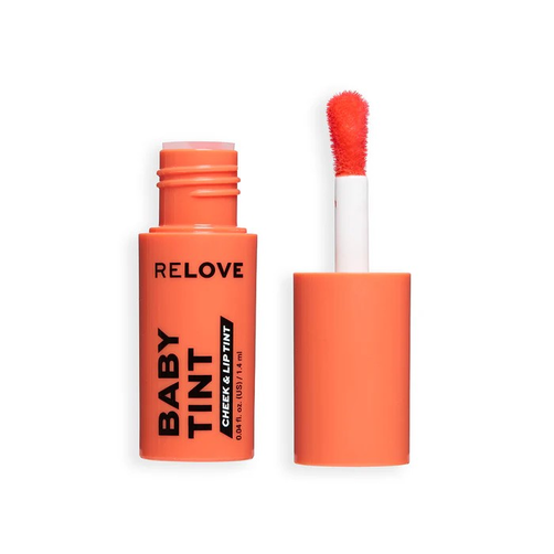 Makeup Revolution Relove Baby Tint Lip & Cheek Wielofunkcyjny Róż do Policzków Coral
