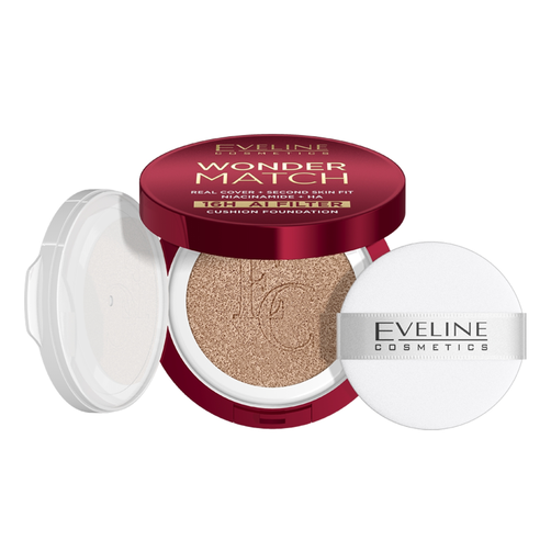 Eveline Wonder Match Kryjący Podkład Cushion 01N Ivory