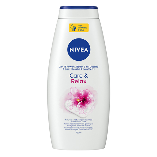 NIVEA Care & Relax Żel pod Prysznic o Zapachu Hibiskusa 750ml