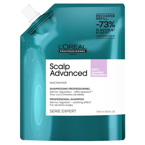 Loreal Professionnel Scalp Advanced Kojący Szampon do Wrażliwej Skóry Głowy Refill 500ml