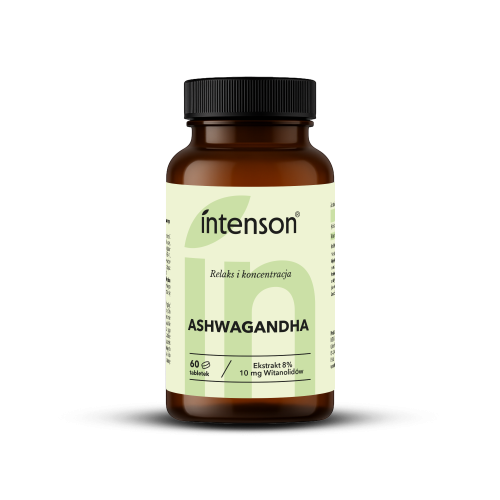 Intenson Ashwagandha 10mg Witanolidów Suplement Diety 60 Tabletek