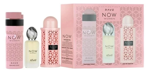 LATTAFA Rave Now Zestaw dla Kobiet Woda Perfumowana + Dezodorant + Mgiełka do Włosów