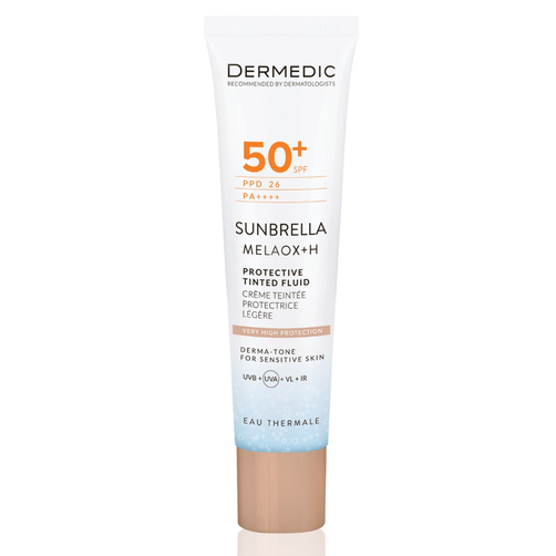 Dermedic Sunbrella Melaox+H Lekki Ochronny Krem Tonujący z Filtrem SPF50+ PDD26 40ml