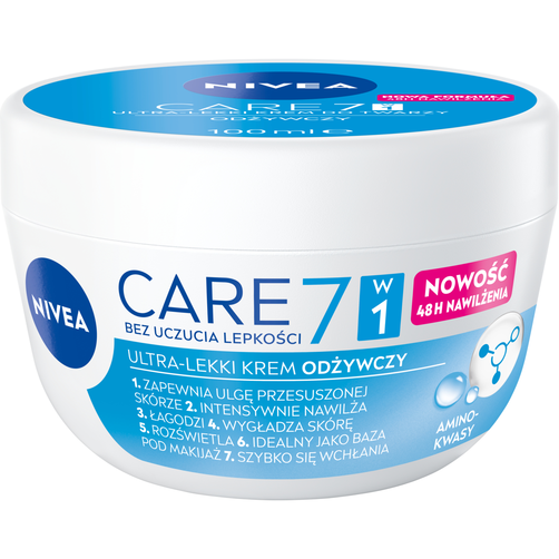 NIVEA Care 7w1 Ultra-Lekki Odżywczy Krem do Twarzy 100ml