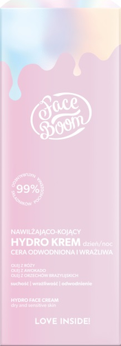 FaceBoom Hydro Krem Nawilżająco-Kojący na Dzień i Noc Cera Sucha i Wrażliwa 50ml