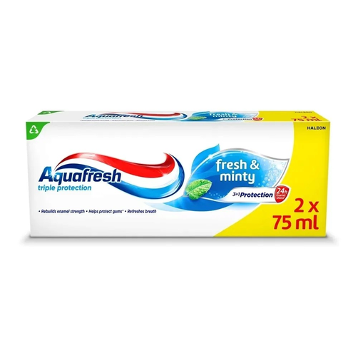 Aquafresh Pasta do Zębów Fresh & Minty 2x75ml
