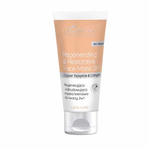 Bielenda Professional Lipid Care Regenerująco-Odbudowująca Maska Kremowa do Twarzy 2w1 150ml