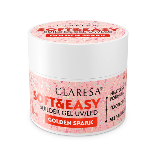 Claresa Żel Budujący Soft & Easy Golden Spark 12g