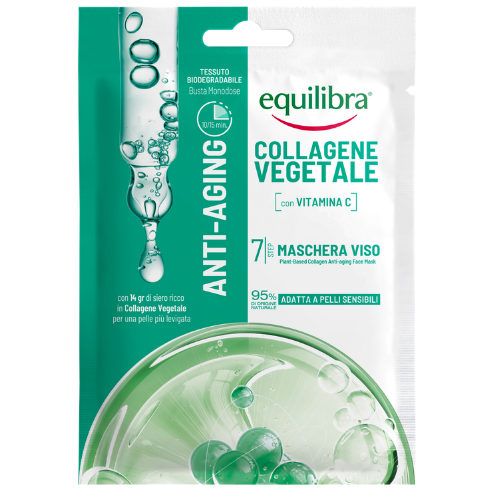 Equilibra Collagene Vegetale Maska w Płachcie z Kolagenem Roślinnym Przeciw Oznakom Starzenia