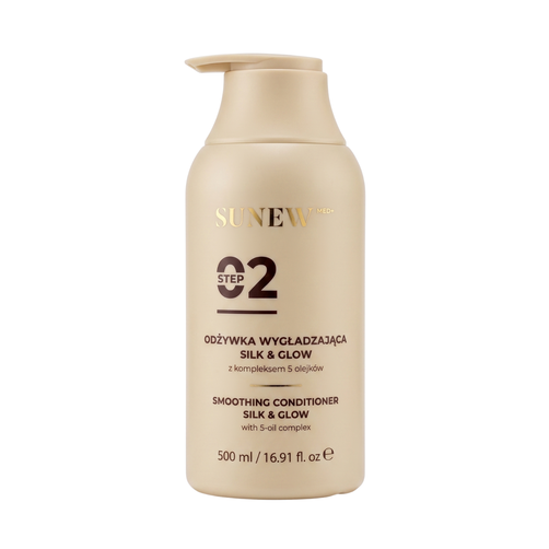 SunewMed+ Odżywka Wygładzająca Silk & Glow z Kompleksem 5 Olejków 500ml