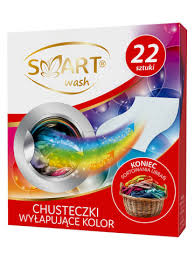 Smart Wash Chusteczki Wyłapujące Kolor 22 Sztuki