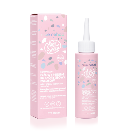 HairBoom Enzymatyczny Ryżowy Peeling do Skóry Głowy i Włosów 100ml