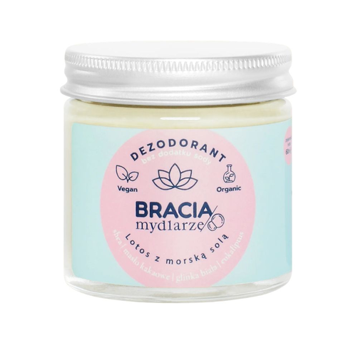 Bracia Mydlarze Dezodorant w Kremie Lotos z Solą Morską 60ml