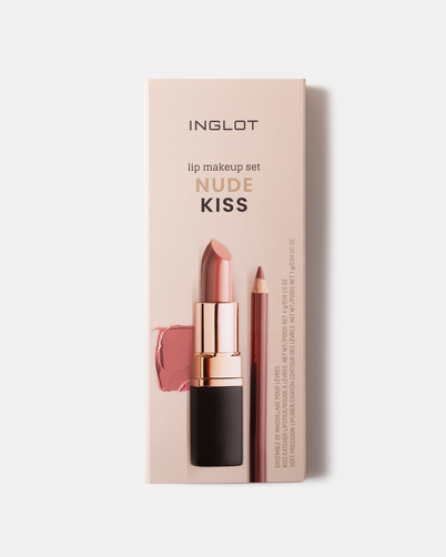 Inglot Zestaw do Makijażu Ust Nude Kiss