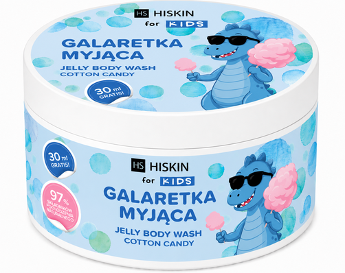 HISKIN Jelly Body Wash Galaretka Myjąca dla Dzieci Wata Cukrowa 180ml