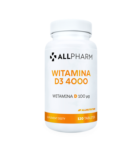 ALLNUTRITION Witamina D3 4000 Suplement Diety 120 Tabletek