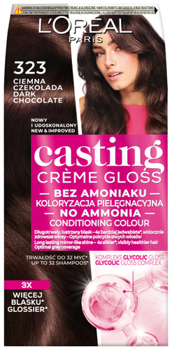Loreal Casting Creme Gloss Farba 323 Ciemna Czekolada