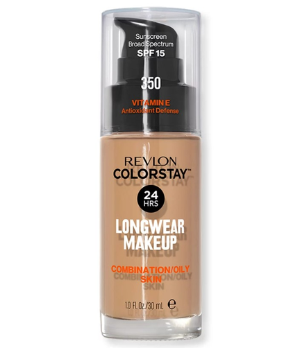 Revlon ColorStay Podkład Cera Tłusta i Mieszana 350 Rich Tan z pompką