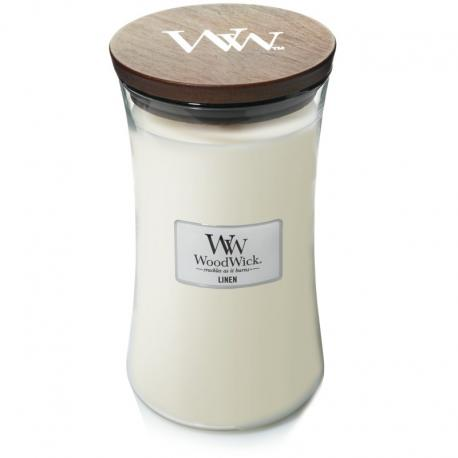 WoodWick Świeca w Dużym Słoiku Linen