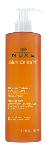 NUXE Reve de Miel Bogaty Żel do Mycia Twarzy i Ciała 400ml
