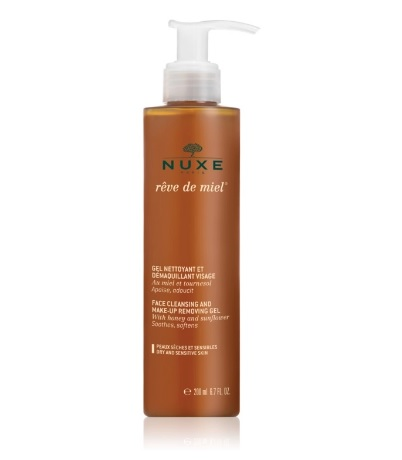NUXE Reve de Miel Żel do Mycia Twarzy i Demakijażu 200ml